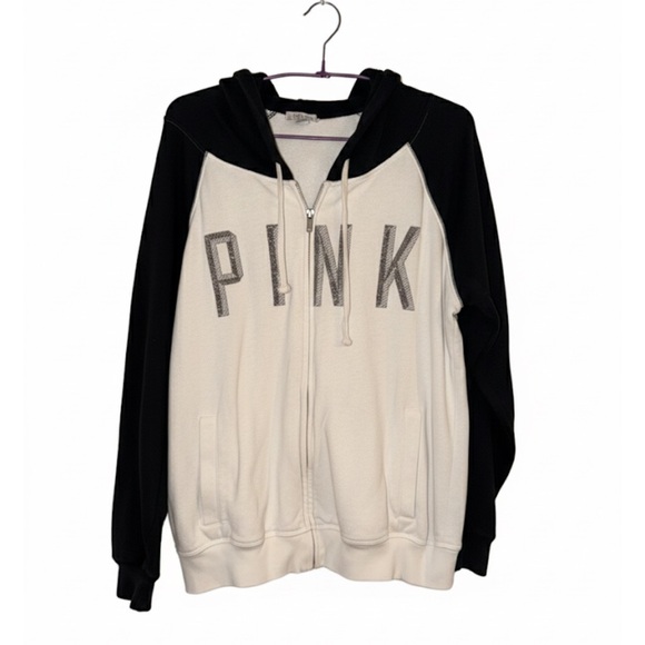 PINK Victoria's Secret Jackets & Blazers - PINK Victoria's Secret Zip Up Hoodie Jacket- Size Large